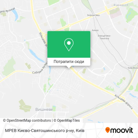Карта МРЕВ Києво-Святошинського р-ну