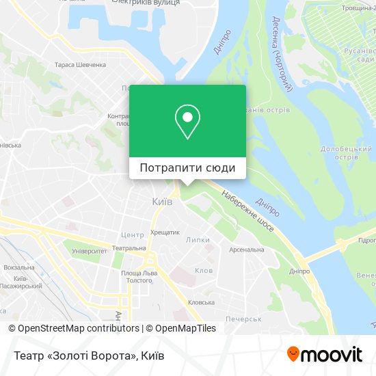 Карта Театр «Золоті Ворота»