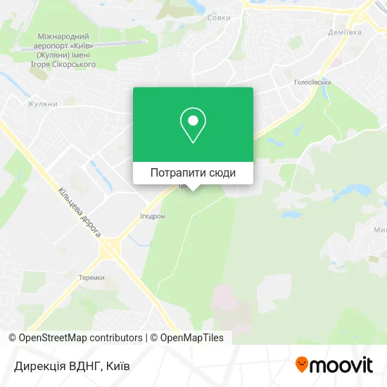 Карта Дирекція ВДНГ
