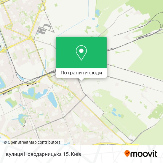 Карта вулиця Новодарницька 15