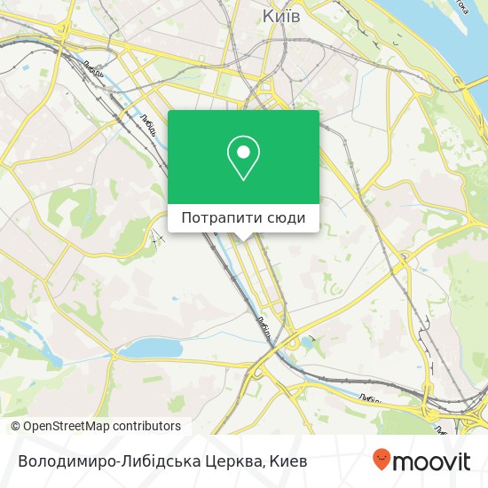 Карта Володимиро-Либідська Церква