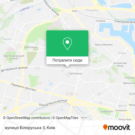 Карта вулиця Білоруська 3