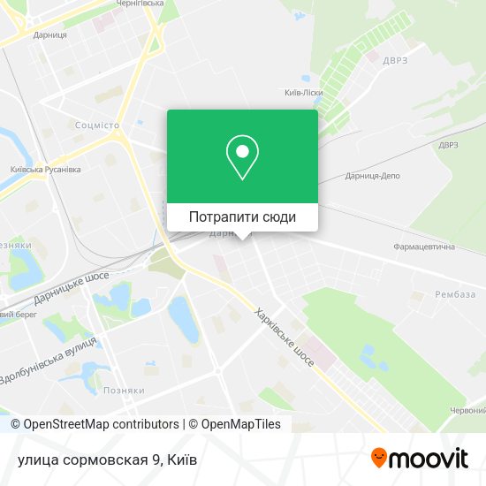Карта улица сормовская 9