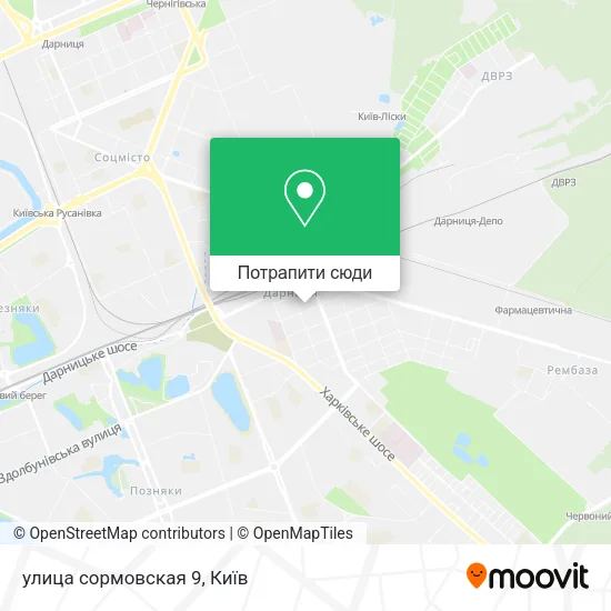 Карта улица сормовская 9