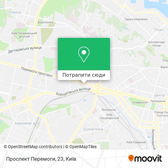 Карта Проспект Перемоги, 23