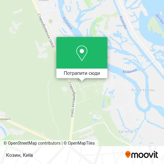 Карта Козин
