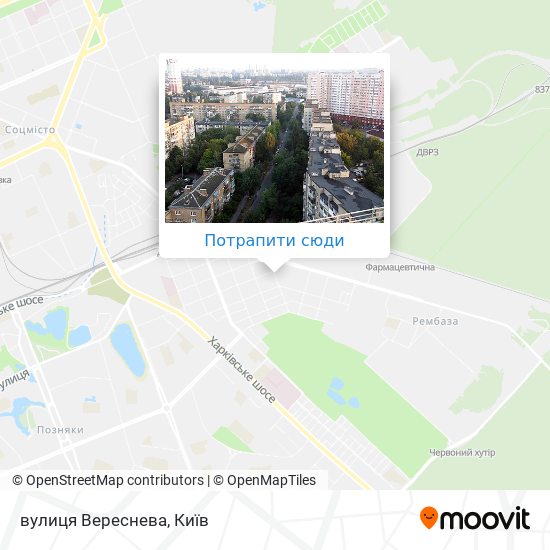 Карта вулиця Вереснева