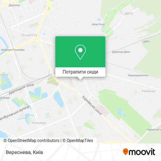 Карта Вереснева
