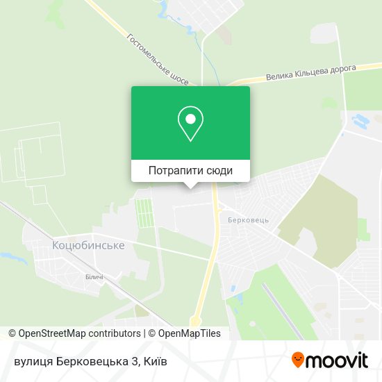 Карта вулиця Берковецька 3