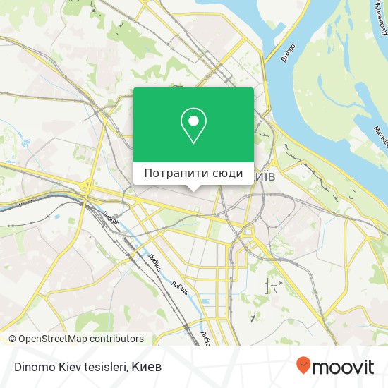 Карта Dinomo Kiev tesisleri