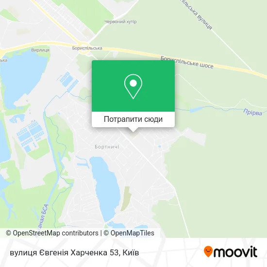 Карта вулиця Євгенія Харченка 53