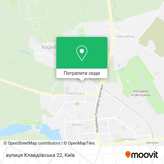 Карта вулиця Клавдіївська 22