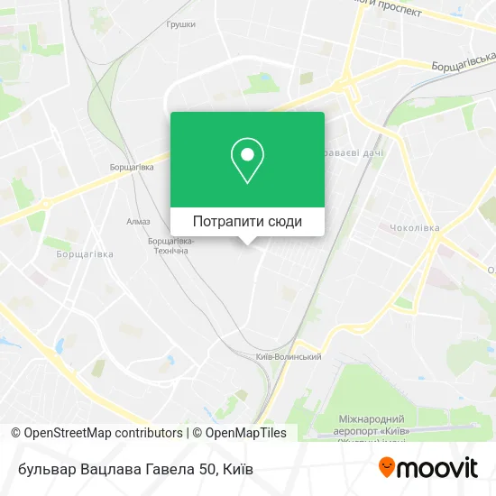Карта бульвар Вацлава Гавела 50