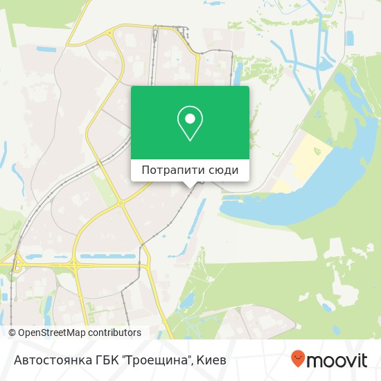 Карта Автостоянка ГБК "Троещина"