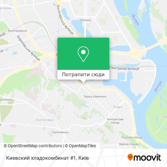Карта Киевский хладокомбинат #1