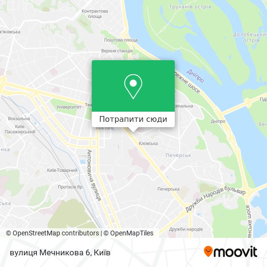 Карта вулиця Мечникова 6