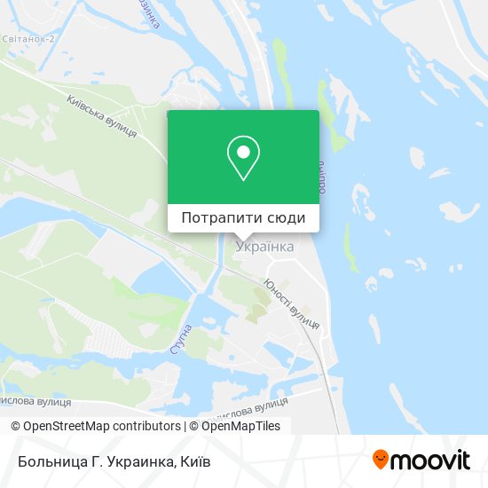 Карта Больница Г. Украинка