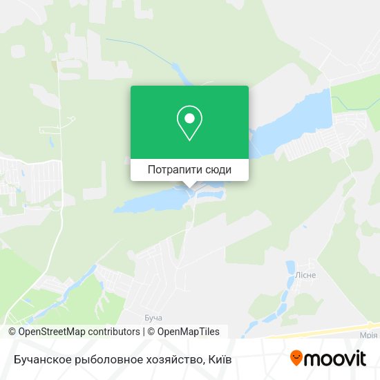 Карта Бучанское рыболовное хозяйство