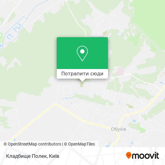 Карта Кладбище Полек