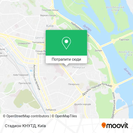 Карта Стадион КНУТД