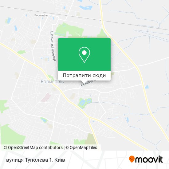 Карта вулиця Туполєва 1