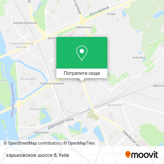 Карта харьковское шоссе 8