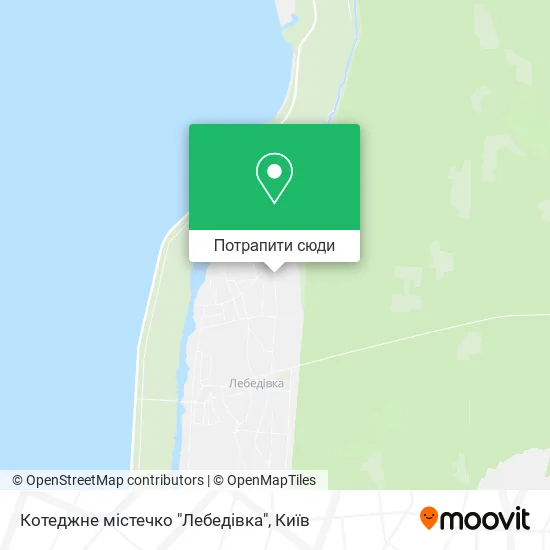 Карта Котеджне містечко "Лебедівка"