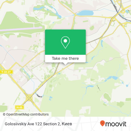 Карта Golosiivskiy Ave 122 Section 2