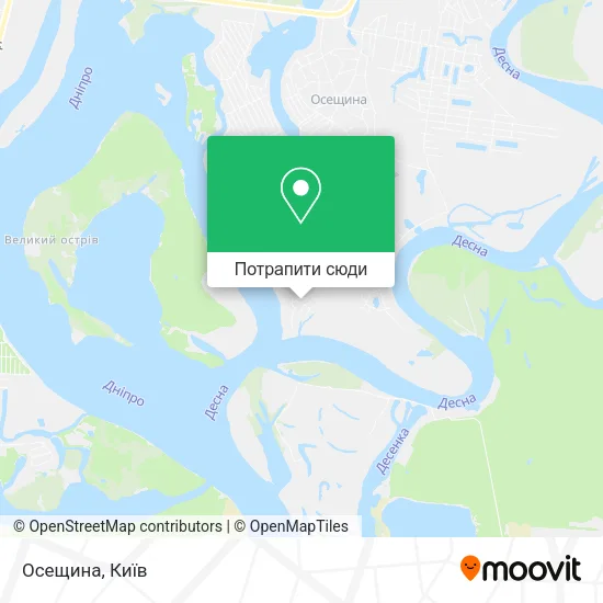 Карта Осещина