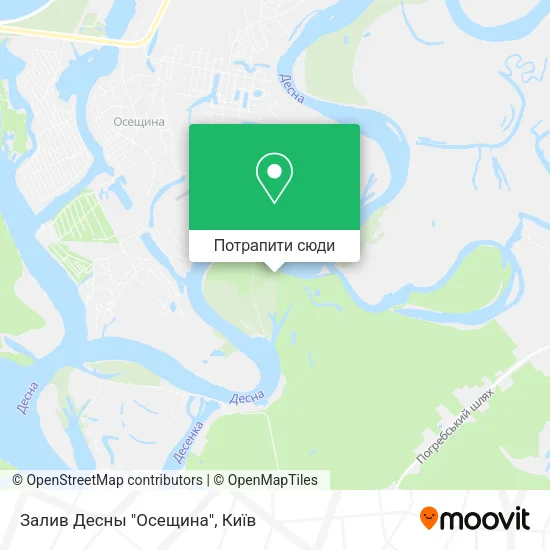 Карта Залив Десны "Осещина"