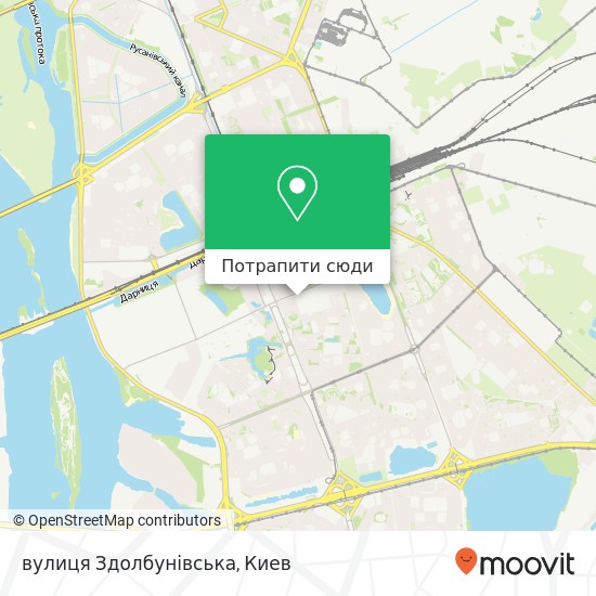 Карта вулиця Здолбунівська
