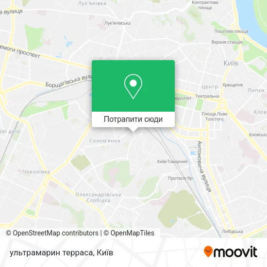 Карта ультрамарин терраса