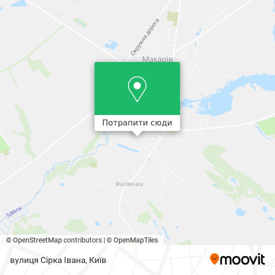 Карта вулиця Сірка Івана