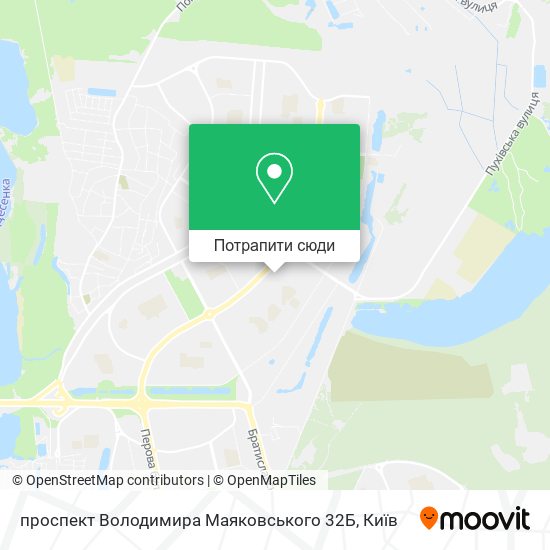Карта проспект Володимира Маяковського 32Б