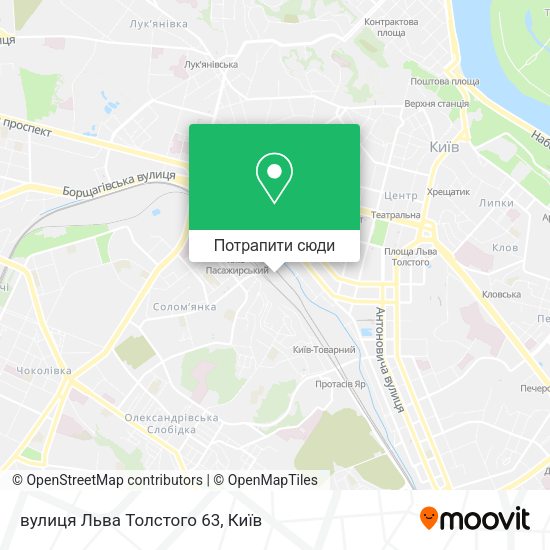 Карта вулиця Льва Толстого 63