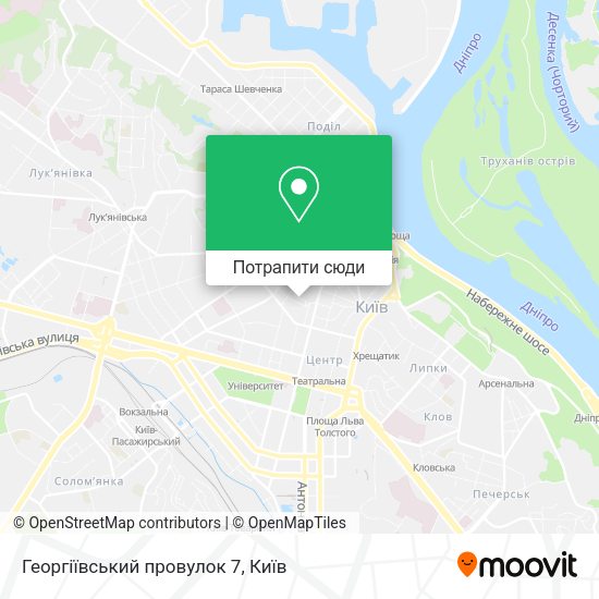 Карта Георгіївський провулок 7
