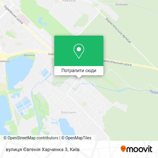 Карта вулиця Євгенія Харченка 3