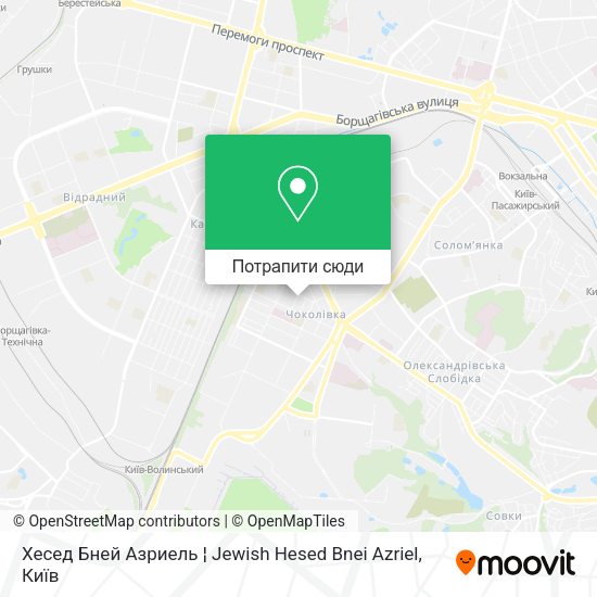 Карта Хесед Бней Азриель ¦ Jewish Hesed Bnei Azriel
