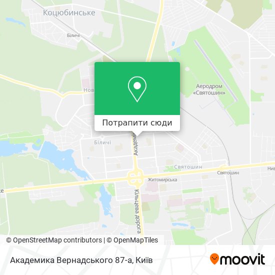 Карта Академика Вернадського 87-а