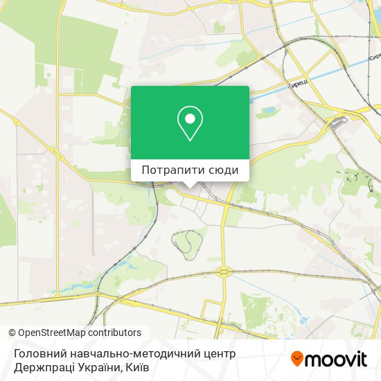 Карта Головний навчально-методичний центр Держпраці України