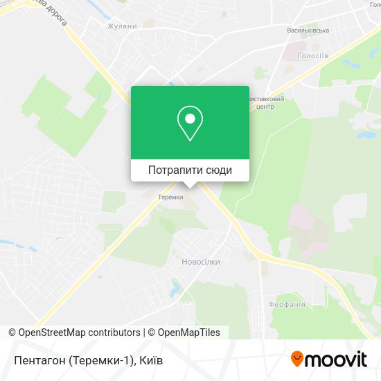 Карта Пентагон (Теремки-1)