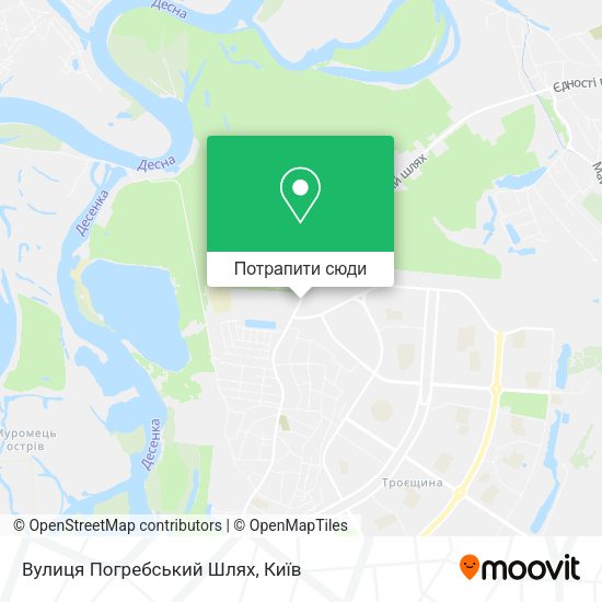 Карта Вулиця Погребський Шлях