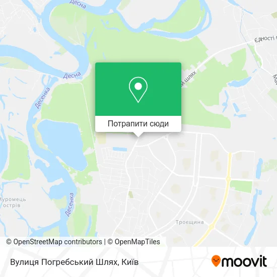 Карта Вулиця Погребський Шлях