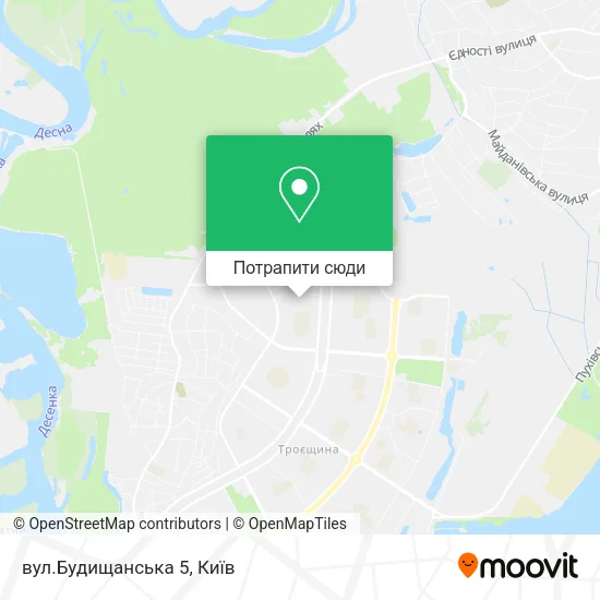 Карта вул.Будищанська 5