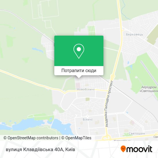 Карта вулиця Клавдіївська 40А