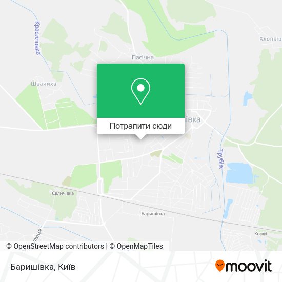 Карта Баришівка