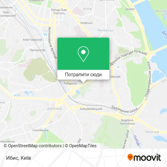 Карта Ибис