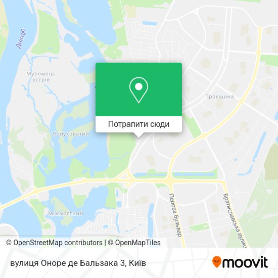 Карта вулиця Оноре де Бальзака 3