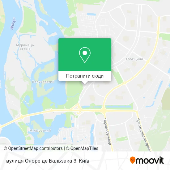 Карта вулиця Оноре де Бальзака 3