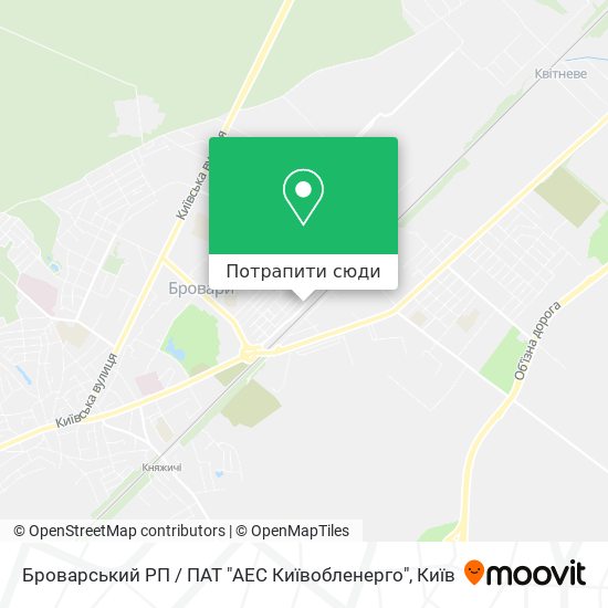 Карта Броварський РП / ПАТ "АЕС Київобленерго"